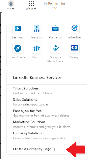 Linkedin Company Page